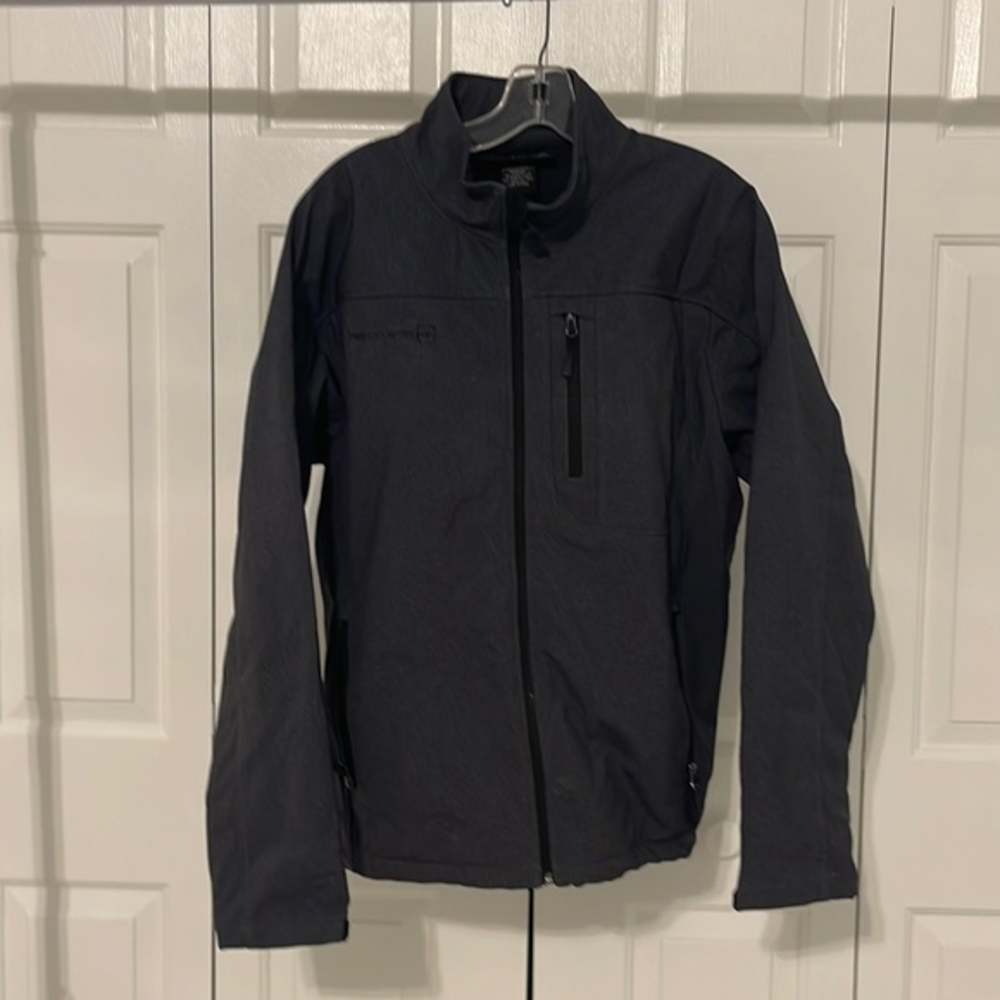 Free Country‎ Men’s Weatherproof Jacket with pull string waist Black Size Medium